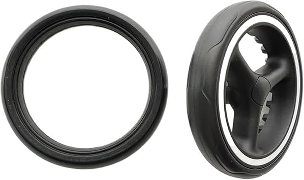 Stroller Wheel Tire Compatible with GB Pockit + All City Back Tyre Cover PU Tubeless Rear Outer Cover Baby Wheel Replace Accessories