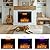 Valuxhome Electric Fireplace, 30 Inches Electric Fireplace Insert, Fireplace Heater with Overheating Protection, Fire Crackling Sound, Remote Control, 750/1500W, Black