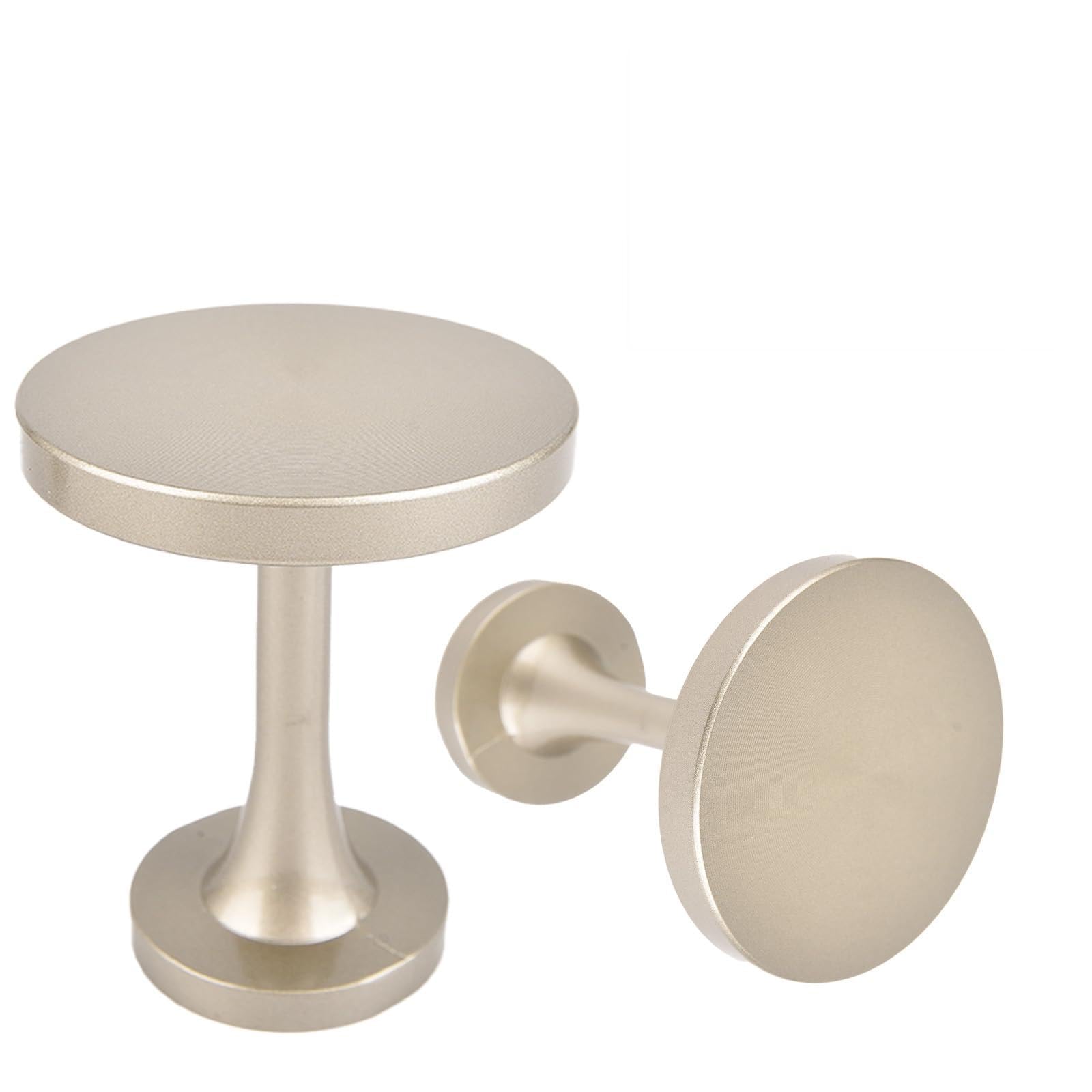 TopHomer Fermatenda in metallo, ganci fermatenda, stile moderno, vintage, decorativo, a medaglione, da parete, colore: argento opaco
