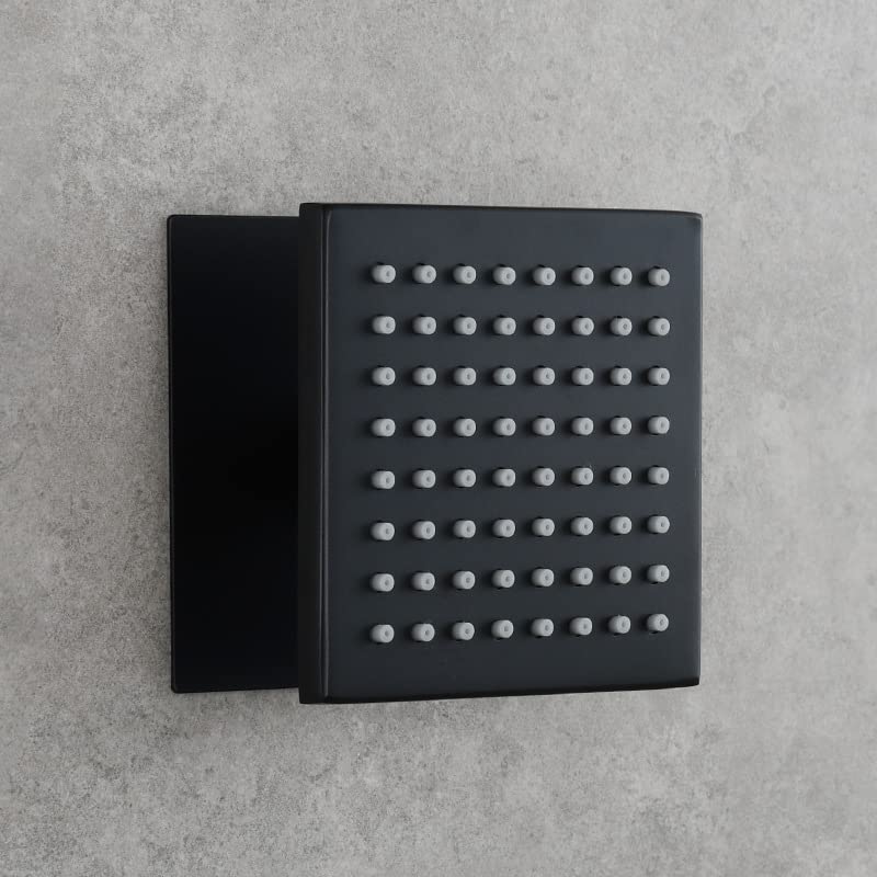 Baño De Latón Rociador Lateral Cuadrado Para Empotrar En La Pared Rociador De Ángulo Ajustable Para La Parte Superior De La Ducha Rociador Para La Cintura, Cromo Simple