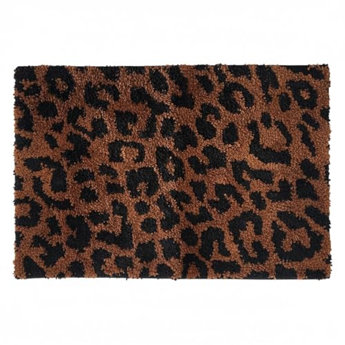 Tapete estampado leopardo hecho a mano 75 cm