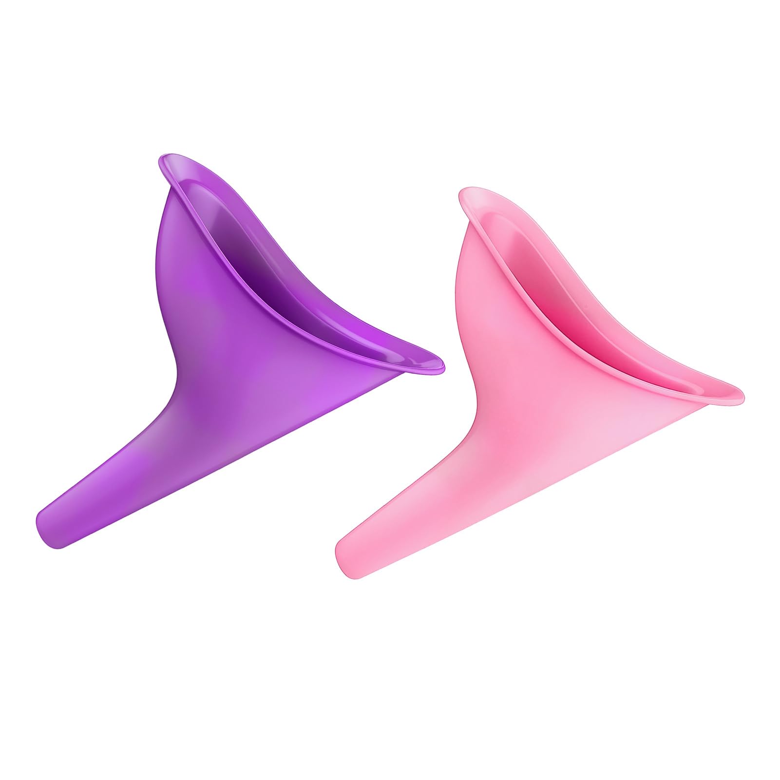 Pisse Debout Femme 2pcs, Urinoir pour Femme, Urinoir en Entonnoir Réutilisable, Portable et Pliable Facile à Transporter, pour Festival, Camping, Toilettes pour Camping, Randonnée, Vacances