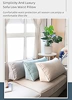 Vista 8 de SHIZLIN Simplicity and Luxury - Almohada de cuña con protección para la cintura, almohada de lectura, cojín con soporte triangular para sofá