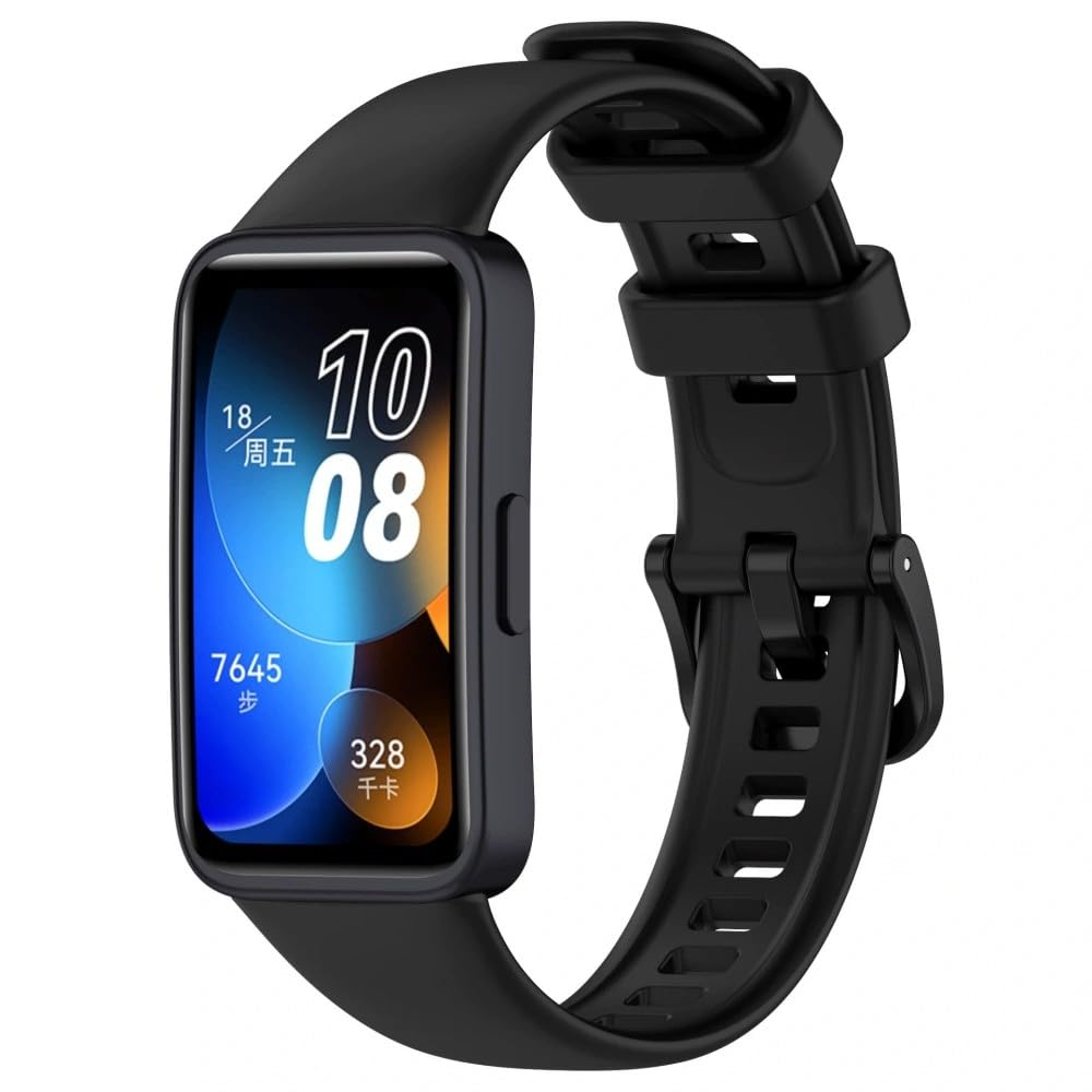 Bransoletka zastępcza, kompatybilna z Huawei Band 8/8NFC/Band 9/9NFC/Band 10/10 NFC, miękki pasek do zegarka, sportowy zegarek dla kobiet i mężczyzn