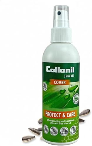 Collonil Organic Protect & Care XL 6.76 Fl Oz – Protección y cuidado sostenibles para cuero y textiles, protege contra la suciedad, el polvo y la