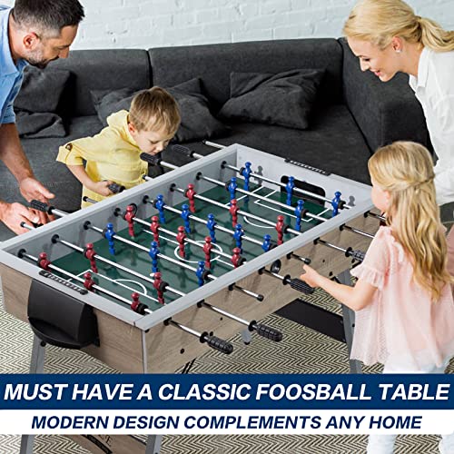 48-Game-Room-Size-Folding-Foosball-Table-Foldable-Space-Saving-Table-Soccer-Game-w2-Balls-for-Home-Arcade-Game-Room-Family-Game-Night-Perfect-for-Kids-Adults-Easy-Assembly 48 Game Room Size Folding Foosball Table Foldable Space Saving Table Soccer Game w2 Balls for Home Arcade Game Room Family Game Night Perfect for Kids Adults Easy Assembly