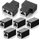 Material confiable: el conector divisor ethernet tiene una placa PCB engrosada incorporada, núcleo de aguja chapado, soldadura mecánica integrada, la carcasa de PVC hace que el divisor ethernet de 2 vías sea robusto y duradero, lo que reduce el desgaste diario, la calidad y el material confiable garantizan una larga duración tiempo