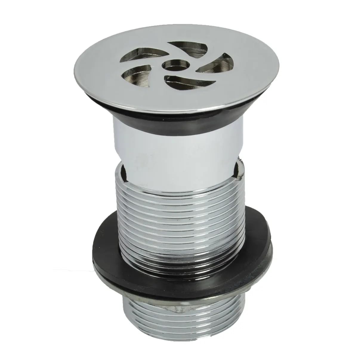 TC Bathroom Flush Grated Basin Waste Slotted Tail 1 1/4" 32mm - Metal Backnut 89mm High