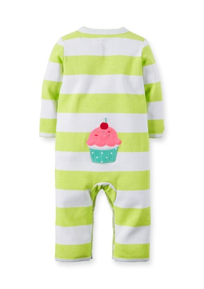 Carters bebé niñas algodón Snap-up Footless Sleep & Play Multi