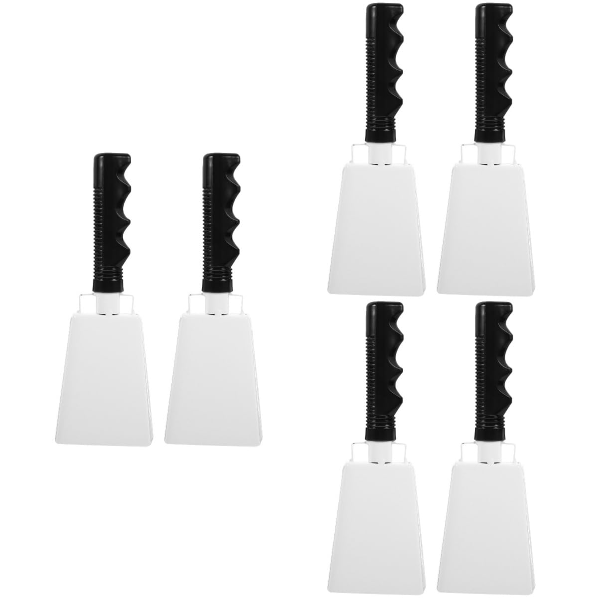 COSMEVIVI 3sets for Sports Events Football Cowbells Comfortable Handles Party Percussion Instruments 2pcs*3