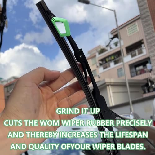 agogue 4 Stück Scheibenwischer Schneider, Inkl Schwamm,Alternative Wischblätter Scheibenwischer Nachschneider für Auto Scheibenwischer,Alternative Zu Ersatzwischblättern
