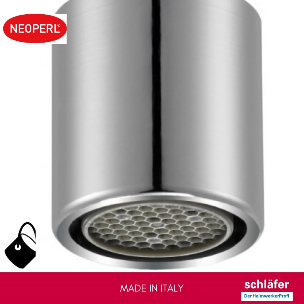 Schläfer 10002516 | 2PZ- Aireador hembra M16 universal, aireador grifo mezclador baño y cocina, filtro antical, rosca interior M16X1, compatible con NEOPERL HONEYCOMP PCA Cromo.