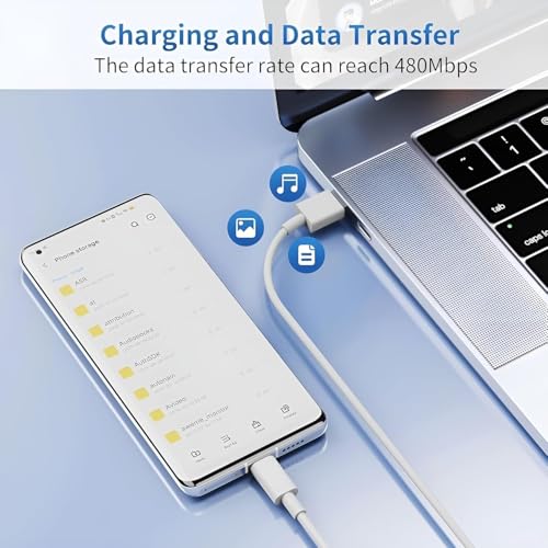 Image of MI-Original 120W HyperCharge Fast Charging Data Cable | Type-C USB Cable Compatible with Redmi Note 13 Pro /12 Pro /11 Pro 5G /11S /10 Pro Max, Poco X5 /X4 Pro /X3 Pro, Mi 14 /11 White