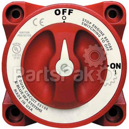 Blue Sea Systems 5510e Switch Battery E Dual Circuit+-