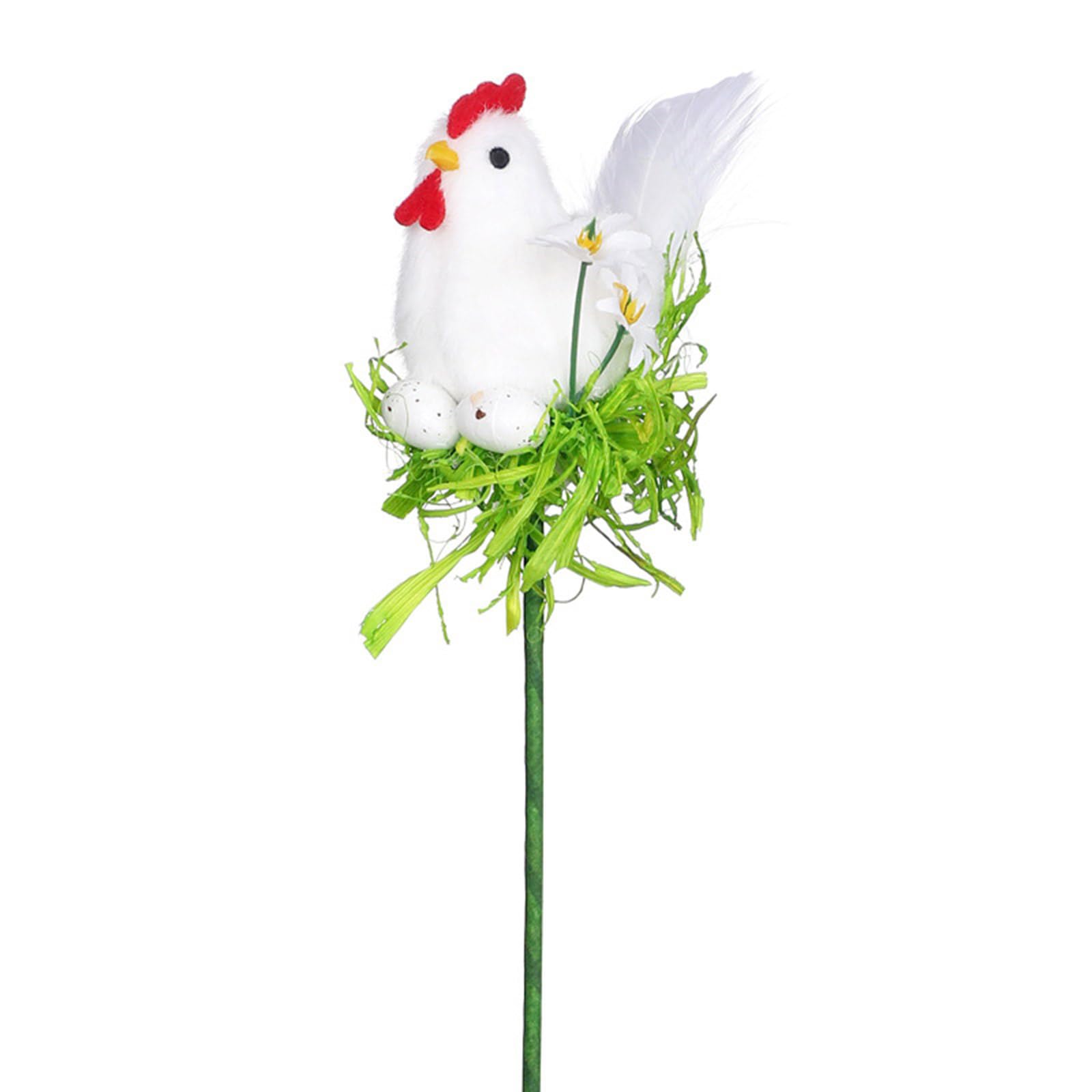 YWLUUOO Indoor Artificial Easters Rooster Branch Easters Bouquet Flower Arrangement Innovative Home Furnishing Decoration Artificial Rooster Branch