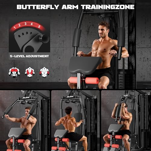 Home Gym, Multifunctional H10 Home Gym Equipment, Workout Station with 146LBS Weight Stack, Exercise Equipment with Pulley System for Full Body Training - Image 3