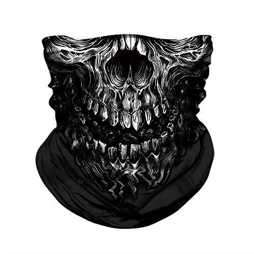 Image of Skull Face Mask Bandanas, Neck Gaiter, Headwear, Magic Scarf, Headband for dust Sun Wind