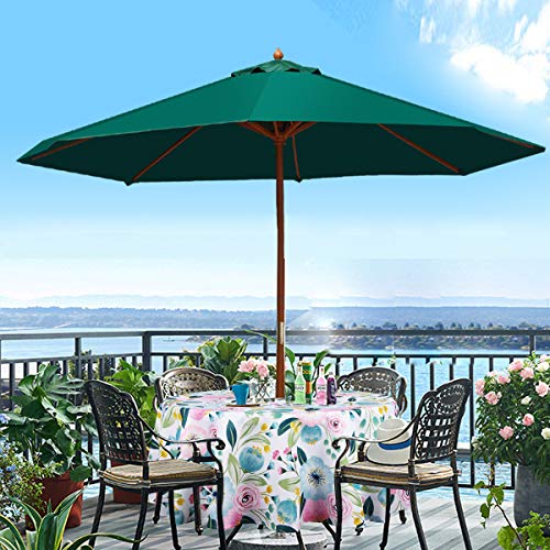Image of EHouseHome Outdoor Indoor 60inch Round Tablecloth with Umbrella Hole and Zipper, Waterproof Zippered Patio Cloths, Spring /Summer Table Covers for Backyard Circular Table /BBQs /Picnic