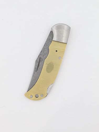 Miniatura 5 de San Mai Damasco - Navaja de bolsillo plegable - Caza - Pesca - Camping - Aire libre - Personalizado (SC53)