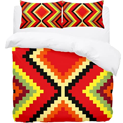 Housse de couette motif géométrique pour en finir avec le linge de lit fade sur lit double