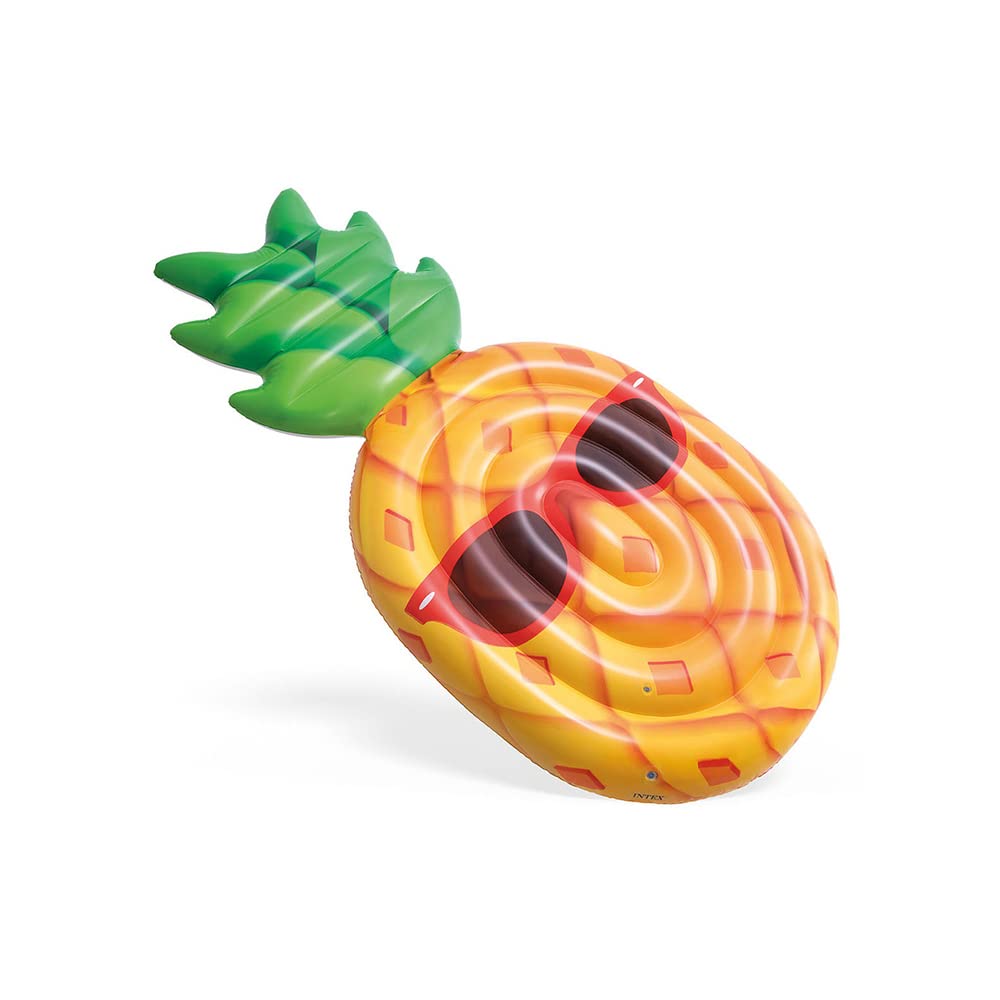 Intex 58790EU - Colchoneta Hinchable, Piña Hinchable, 216x107x23 cm, Peso máximo 100 Kg, Colchonetas Piscina Grandes, Colchoneta Piscina para Adultos, 14 años