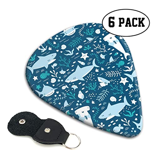 Lot de 6 médiators mignons en forme de poisson bleu pour guitare acoustique, guitare électrique, basse, ukulélé – fins… - Les Beatles, Paul McCartney, John Lennon, RIngo Starr, George Harrison Lot de 6 médiators mignons en forme de poisson bleu pour guitare acoustique, guitare électrique, basse, ukulélé – fins… – Image 3