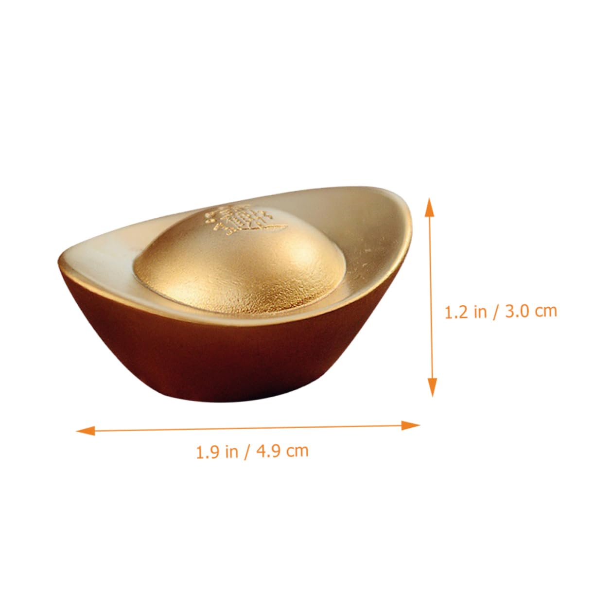 DECHOUS 3stücke Mini Ingot Dekoration Aus Messing Glücksbringendes Reichtumssymbol Für Zuhause Und Büro Feng Shui Tischornament Für Wohlstand