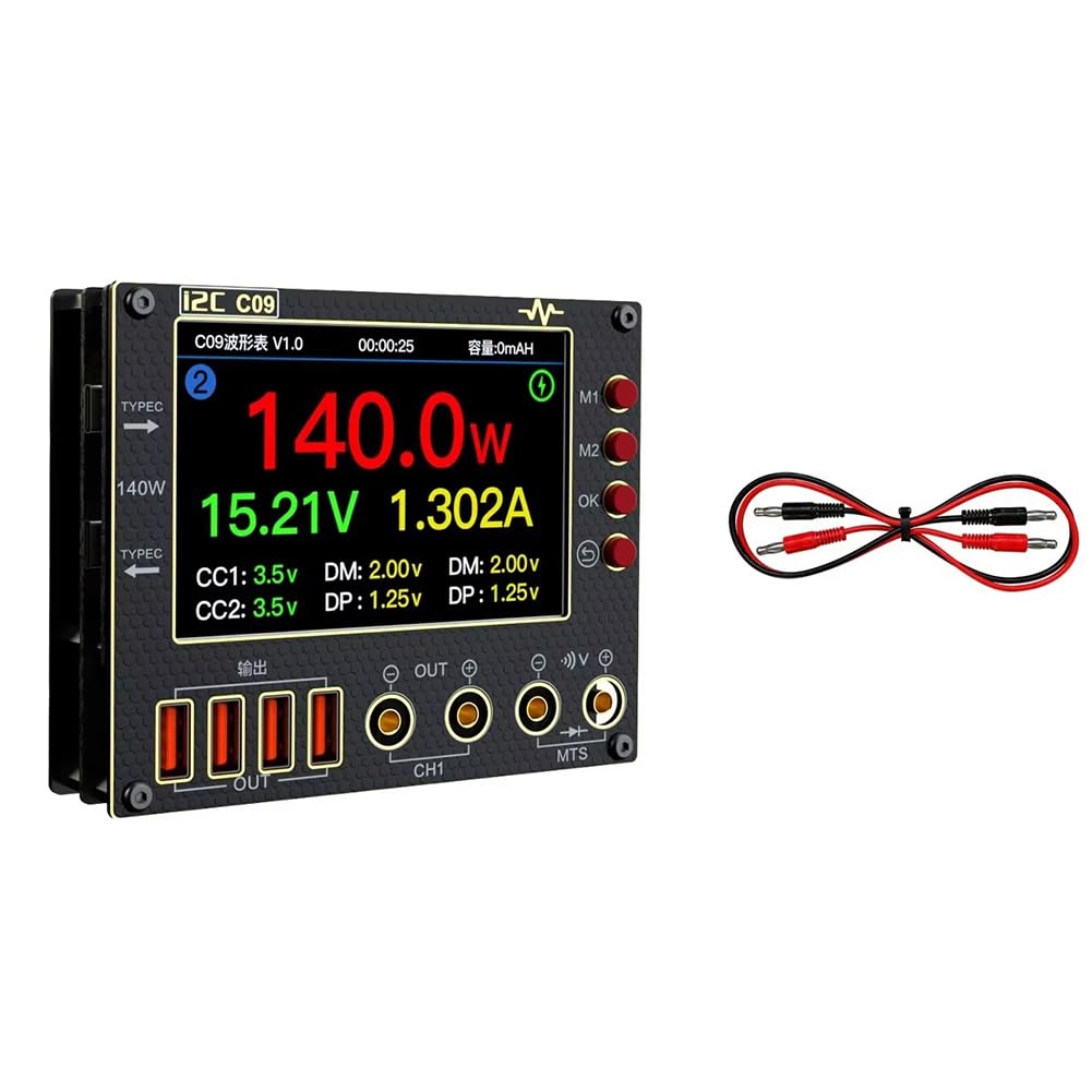 Tension I2C C09 testeur de courant 4 pouces entrée 0-40V dual channel