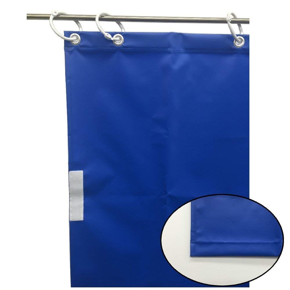 ユタカメイク(Yutaka Make) オーダー簡易間仕切りカラーターポリン ブルー 厚み0.25mm&times;幅400cm&times;高さ435cm