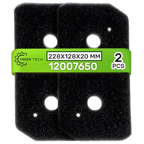 2 Piezas Esponja Filtros para Secadora 228 x 128 x 20 mm con Código Original 12007650 Apto para Bosch para Siemens para Balay para Constructa - ONIX TECH