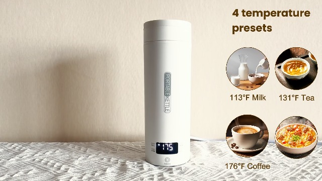 Tetera Eléctrica Portátil 450ml Acero Inoxidable 316 miniatura 7