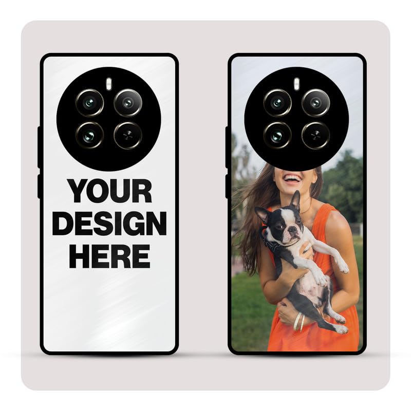 Image of Personalized Back Cover for Realme 12 Pro | Custom Case with Name, Photo or Logo | PrintShield Hybrid with Soft TPU Grip & Scratch Protection