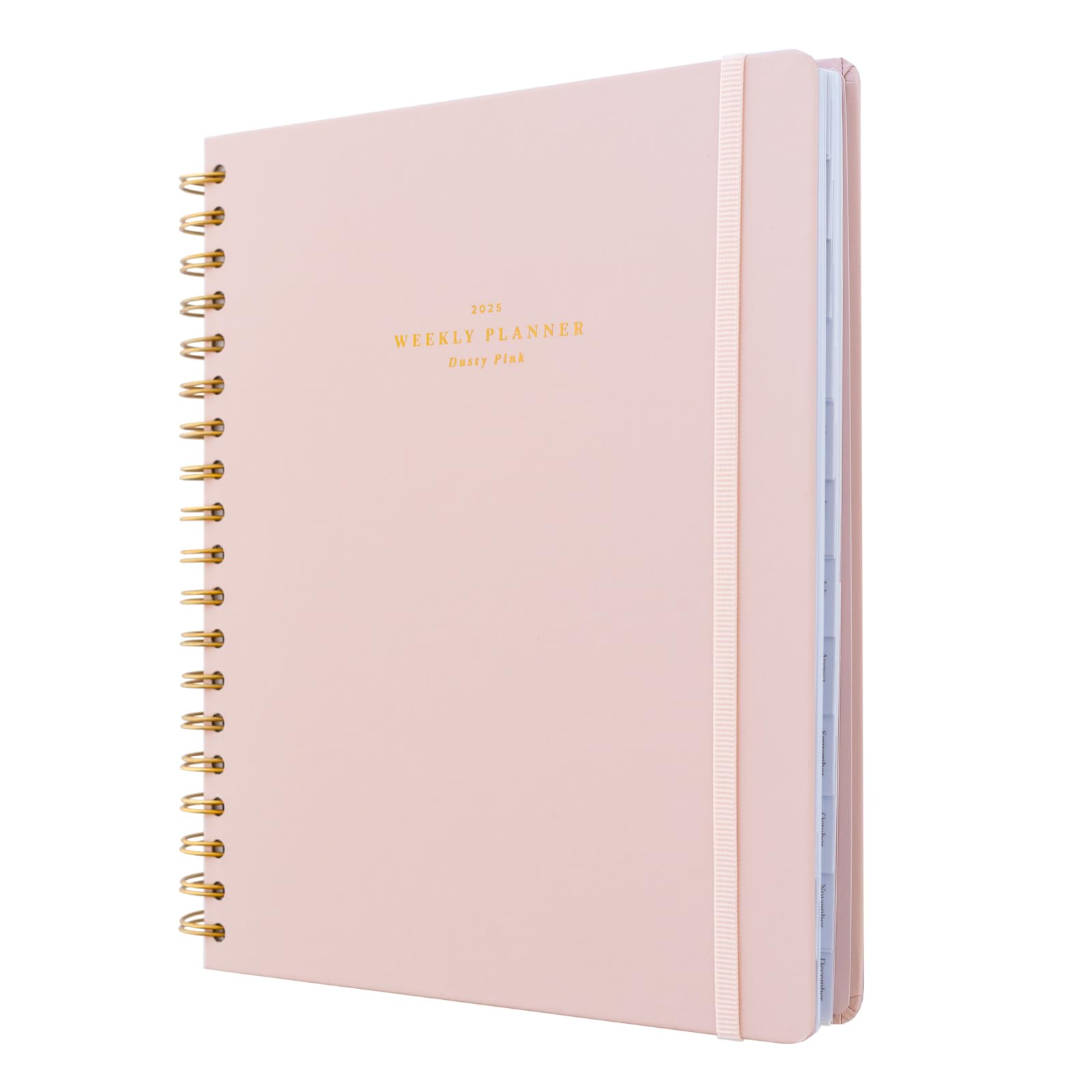 Kokonote Agenda 2024 2025 semana vista Dusty Pink - Agenda escritorio con pestañas Rosa - Agenda escolar 2024 2025 semana vista, 17 meses | Material oficina Material escolar y Papeleria bonita