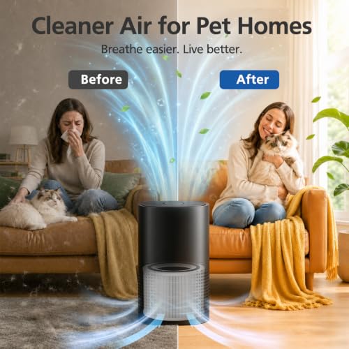 Image of 240 Replacement Filter Compatible with Puroair 240 Air Purifier, 2 Pack | Fits Puroair 240 Air Purifier with Activated Carbon for Pet Dander, Smoke & Odors, for Home Bedroom Room, 240 Filters