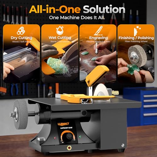 LLBWACT 350W Benchtop Lapidary Machine