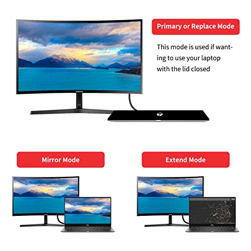 3-in-1 USB 3.0 to HDMI VGA DVI Video Converter Adapter (Displaylink Chipset), BolAAzuL External Graphics Video Card Dock Station for Multiple Monitors - DVI to VGA HDMI Adapter Included