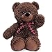 Bebamour Peluche Ours en Peluche Jouets Peluche poupée pour garçons et Filles Cadeau d'anniversaire décorer la Maison, 45 cm,Dark Brown