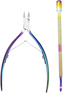 YOURSEE Cuticle Nipper Cuticle Trimmer with Cuticle Pusher Professional Cuticle Nipper Trimmer Cuticle Pusher Remover Nail Clipper Sets Dead Skin Remover Scissor Plier Manicure Pedicure Tools