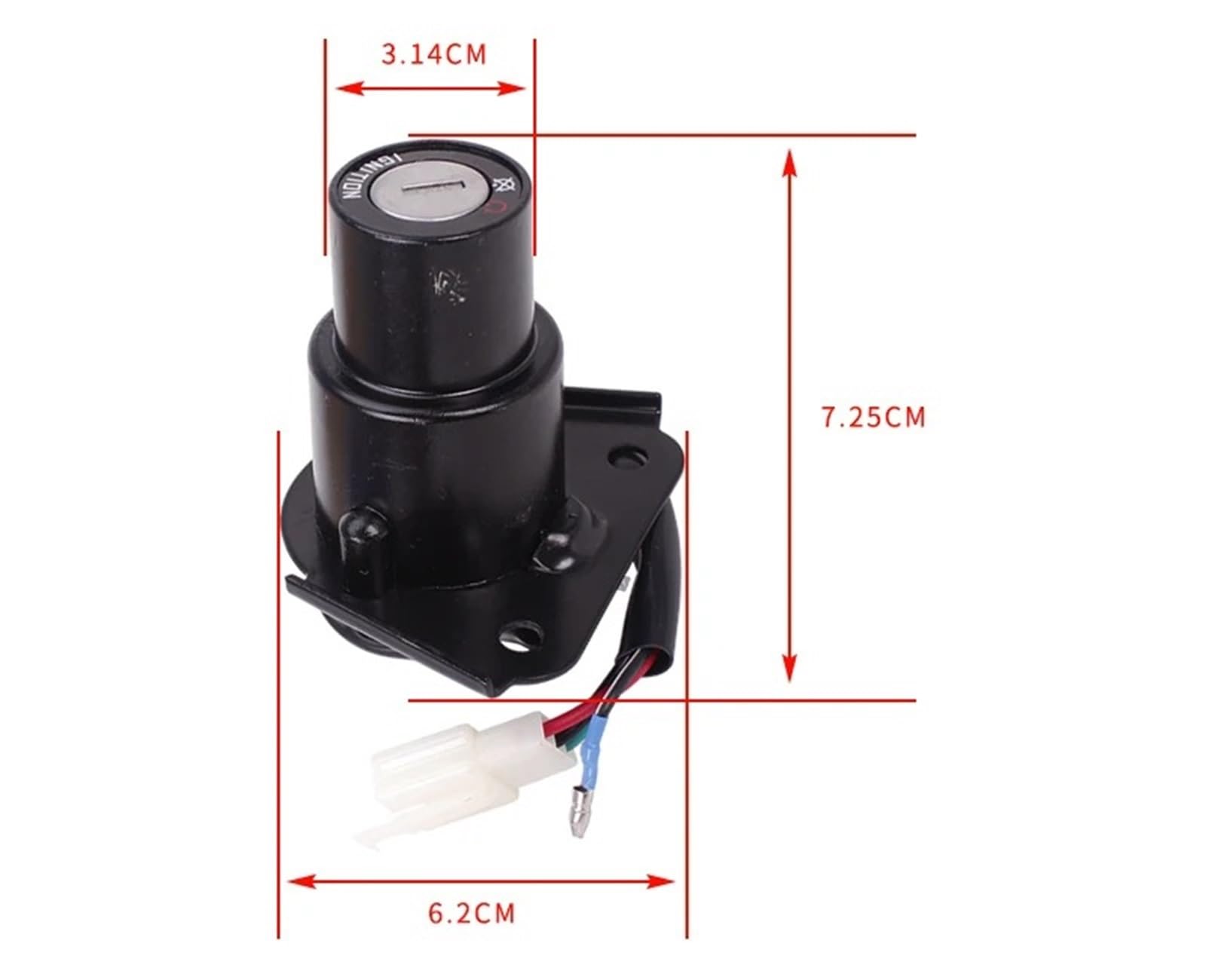 Kit Serrures Moto Qiilu – Allumage + Bouchon Réservoir + Siège + Antivol Direction Pour Yamaha Virago XV535 XV250 XV125