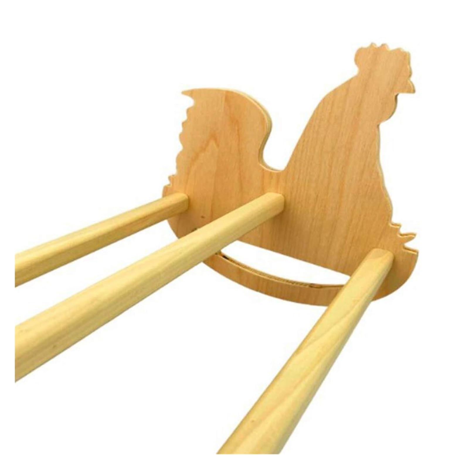 Escalera oscilante de madera natural para gallos, pollitos y pájaros adultos, juguete resistente para gallinero de aves de corral