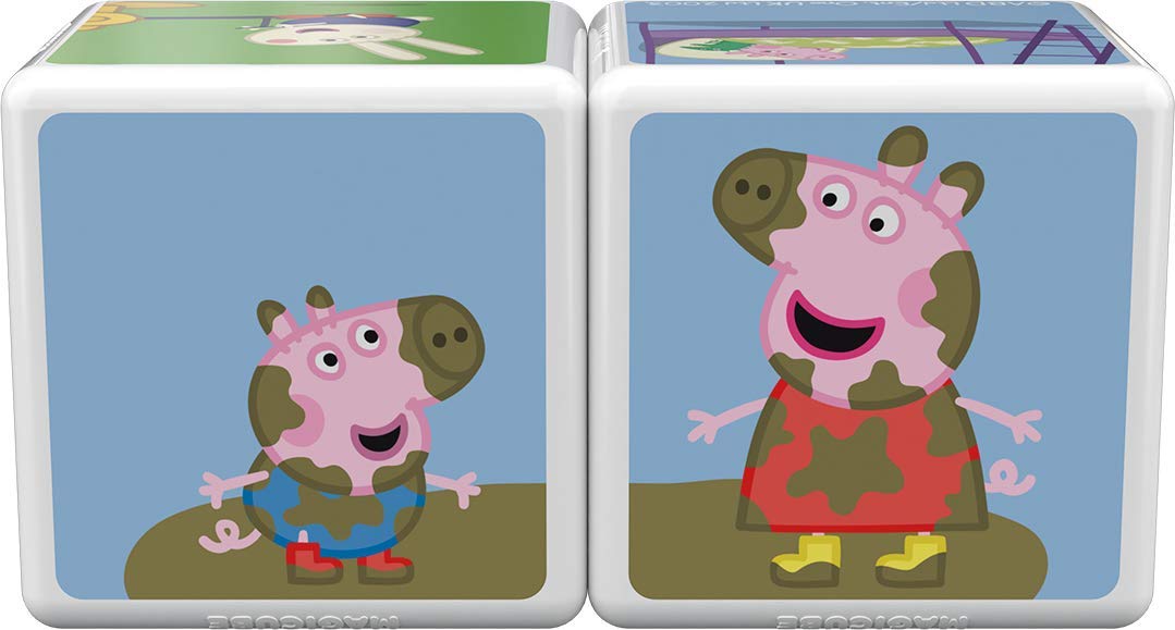 Geomag Magicube Peppa Pig Dzień z Peppą - 2 kostki - Gra konstrukcyjna z kostkami magnetycznymi