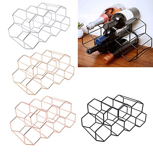 Soporte Hexagonal para 6 Botellas de Vino de Mesa miniatura 6