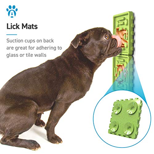 ANYPET-Slow-Feeding-Mat-Tray-Slow-Feeder-Dog-Bowls-Food-Mat-for-Dog-Dog-Lick-Pad-Anxiety-Relief-Feeding-Mat-with-Suction-Multicolor-59x59x29-APT06
