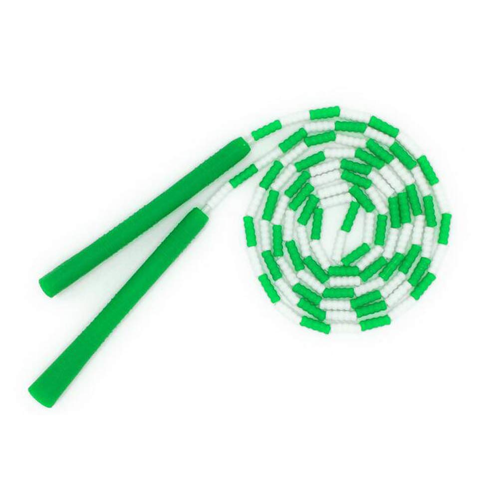 Adjustable Jump Rope Soft Beaded Segment Skipping Rope Tangle-Free Bamboo Segment Jump Rope for Men, Women,Kids Outdoor and Indoor Sports