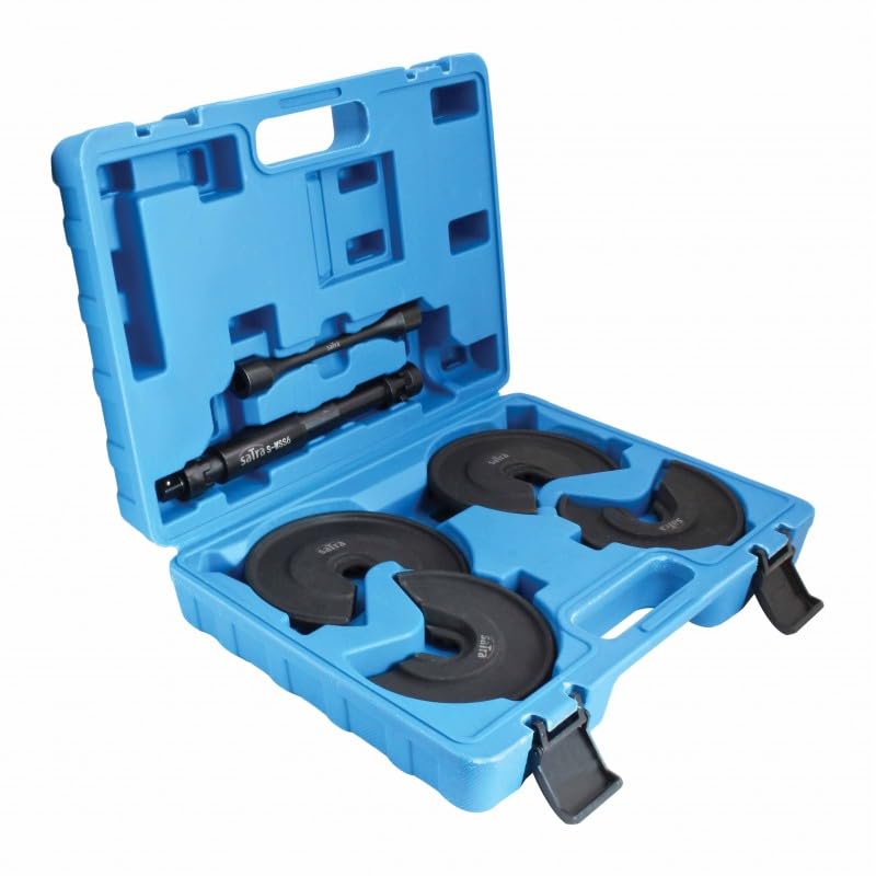 Satra Innenfederspanner 6-TLG. Universal mit 2 Drucktellerpaaren 30mm Durchgang im Kunststoffkoffer