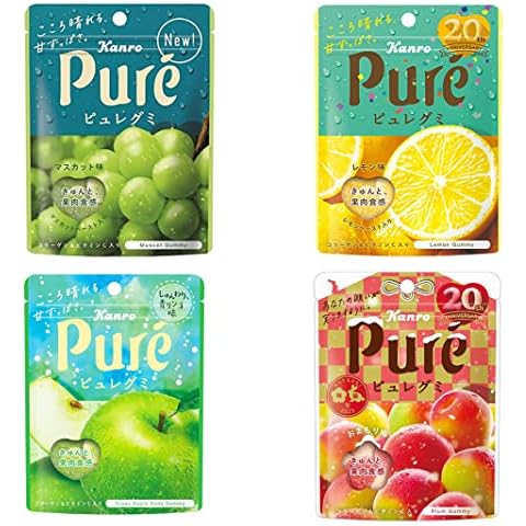 "Pure Gummy" Assortment 2.0oz 4types Japanese Gummy Candy Ninjapo Cover