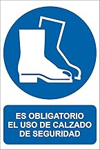 MP224 Safety Footwear Safety Sign 21 x 30 cm Obligation Sign Approved in PVC Ideal for premises, warehouses and industrial areas