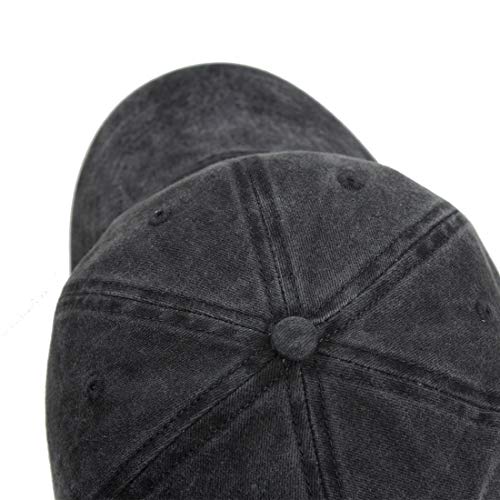 Image of HH HOFNEN Baseball Cap Washed Cotton Unstructured Vintage Hat for Men Women | Unisex Sports Ball Caps Sun Protection Adjustable Outdoor Curved-Brim Dad Hat Classic Plain Cap