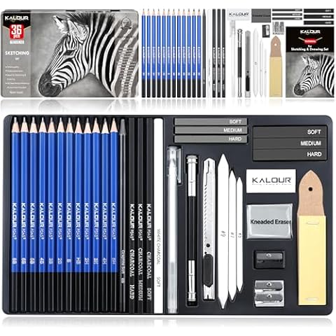 Kit de dessin KALOUR PDAS 36 pièces Cover