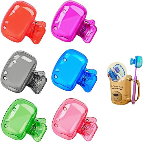 Heanvmyss Fundas para Cabezales,6 Piezas Estuche Protector la Cabeza del Cepillo de Dientes,Cepillo de Dientes Eléctrico Cubierta,Tapas para Cepillos de Dientes para Viajes,Hogar,Negocios(Multicolor)